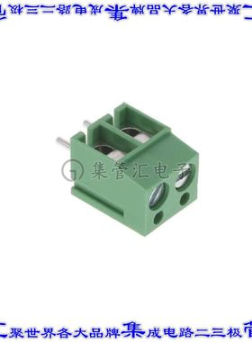 EBAA-02-C 线对板连接器2POS接线端子5mm通孔水平带板