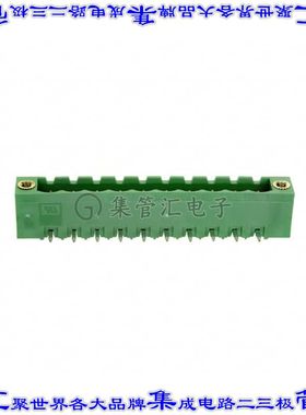 1-796866-0 端子块连接器10POS接头公引脚带罩5.08mm绿色90DEG通