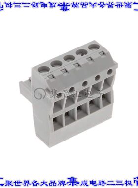 1853191 端子块连接器5POS插头母插口5.08mm灰色自由悬挂