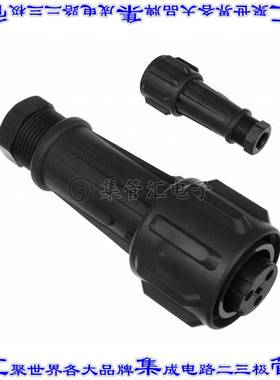 EXP-0911/03/S 圆形连接器3(2电源+PE)插头母插口螺钉镍自由悬挂