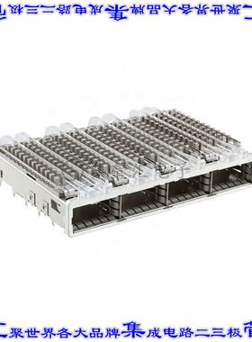 2007626-1 插拔式连接器外壳成组(1 x 4)QSFP+通孔直角压配