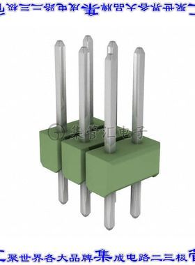 826942-3 针座连接器6POS分离式2排2.54mm公形插针通孔直针锡