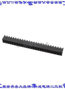 2-2342071-5 端子块连接器25POS接头公引脚带罩3.5mm黑色垂直通孔
