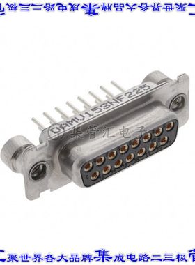 DAMV15SNF225 连接器15POS插座母插口2排D-Sub面板安装通孔