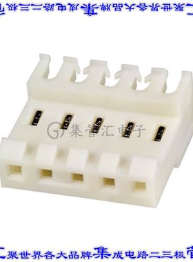3-640602-5 矩形连接器5POS插座3.96mm母插口白色IDC锡自由悬挂