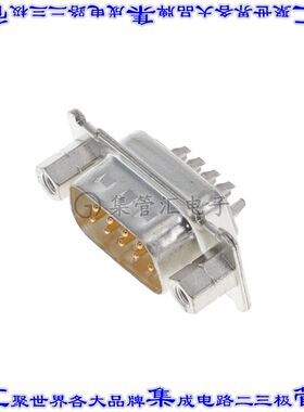 DEV09P064TXLF 连接器9POS插头公引脚2排D-Sub自由悬挂