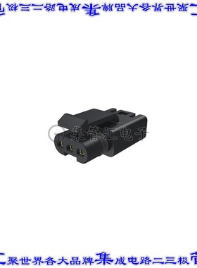 FLHS3300 矩形连接器3POS插座2.5mm母插口黑色压接锡自由悬挂
