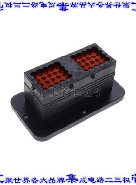 DRC12-40PAE 矩形连接器外壳40POS插座4排5.5mm母形插口黑色面板