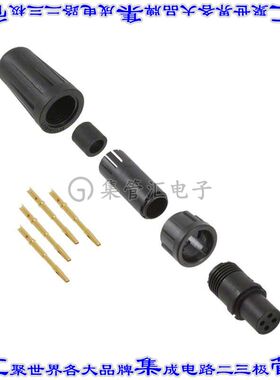 EN2C4F22G2 圆形连接器4POS插头母插口压接或焊杯镀金自由悬挂