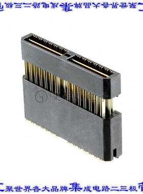 1-1658051-2 板对板连接器56POS差分对阵列公2排0.8mm表贴SMD镀金