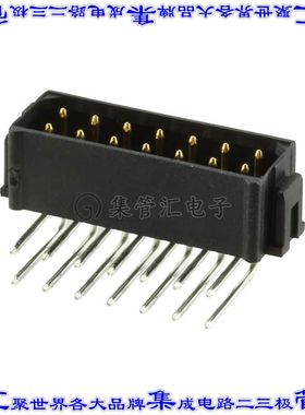 M80-8681422 针座连接器14POS接头2排2mm公形插针通孔直角镀金