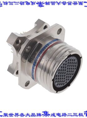 KJAD0T19F35SN115 圆形连接器66POS插座母插口焊接面板安装通孔