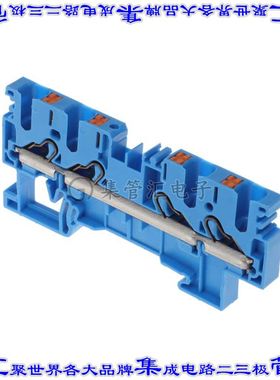 PRK 4/4A BU 端子块连接器4POS馈通式6.1mm蓝色10-21AWG