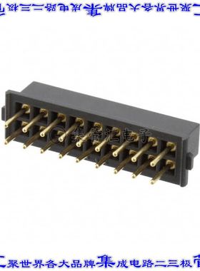 M80-8501845 针座连接器18POS插座2排2mm母形插口通孔直针镀金