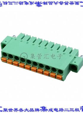 1748435 端子块连接器10POS插头母插口3.81mm绿色自由悬挂