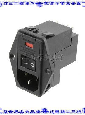 8-6609955-8 电源接入连接器3POS插座公插片模块IEC320-C14面板安