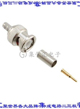 112120 同轴连接器BNC插头公引脚压接50欧姆自由悬挂