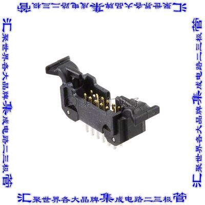 45212-620230 针座连接器12POS接头2排1.27mm公形插针通孔直针镀