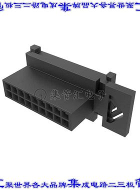 10160855-18GLF 矩形连接器外壳18POS插头2排3mm公形引脚黑色面板