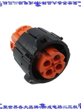 APD-59BS-HV 圆形连接器4POS插头外壳用于母插口黑色橙色自由悬挂