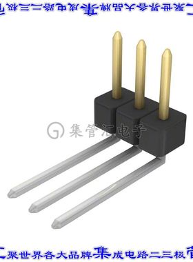 PBC03SBDN 针座连接器3POS分离式2.54mm公形插针通孔直角镀金