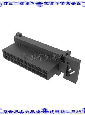 10160855-24GLF 矩形连接器外壳24POS插头2排3mm公形引脚黑色面板