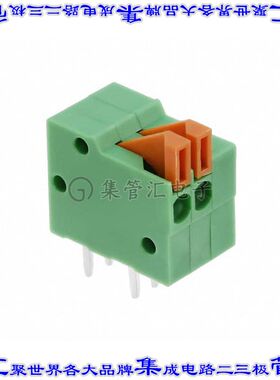 1-2834016-2 线对板连接器2POS接线端子2.54mm通孔水平带板