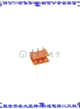 1146740000 端子块连接器3POS接头公引脚带罩5.08mm橙色90DEG通孔