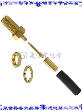 132119RP 同轴连接器RP-SMA插孔公引脚焊接50欧姆面板安装