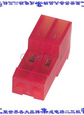3-640440-2 矩形连接器2POS插座2.54mm母插口红色IDC锡自由悬挂直