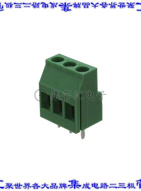 1707917 线对板连接器3POS接线端子5.08mm通孔水平带板