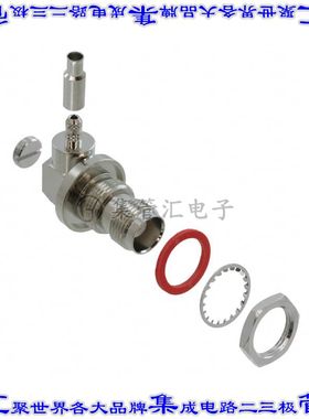 122454 同轴连接器TNC插孔母形插口焊接50欧姆面板安装直角