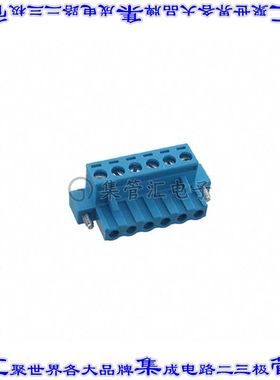 TBP01P1W-508-06BE 端子块连接器6POS插头母插口5.08mm蓝色自由悬