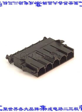 428180512 0428180512矩形连接器外壳5POS插头1mm公形引脚黑色面