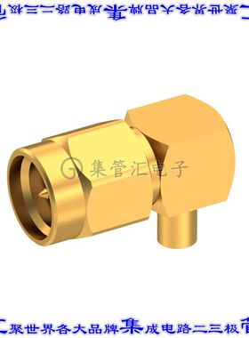 R125153000 同轴连接器SMA插头公引脚焊接50欧姆自由悬挂直角