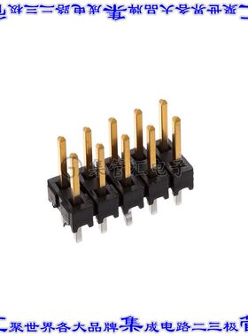 TSW-105-07-L-D-LL 针座连接器10POS接头2排2.54mm公形插针通孔直