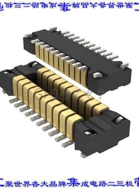 AXT620124 板对板连接器20POS接头中央触点带2排0.4mm表贴SMD镀金