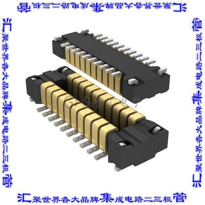 AXT620124 板对板连接器20POS接头中央触点带2排0.4mm表贴SMD镀金
