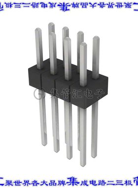 PEC04DADN 针座连接器8POS分离式2排2.54mm公形插针通孔直针锡
