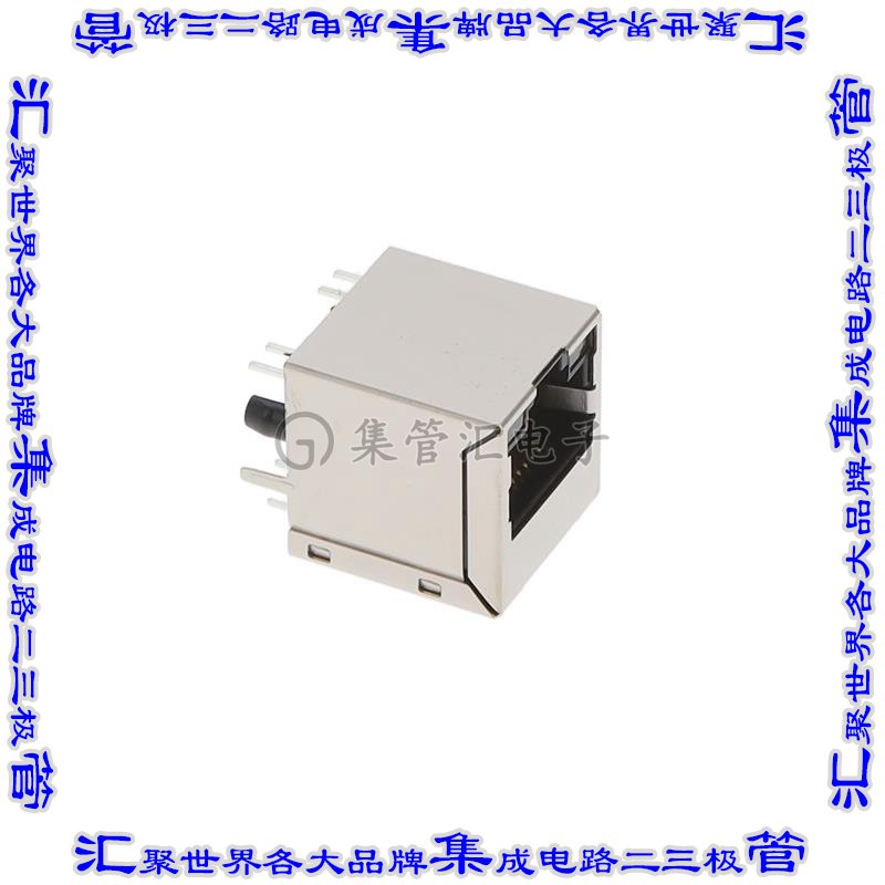 GK3LX-188S1-2.5G-GY1 接插件连接器MODJACK, 2.5G, VERT MAG GRN