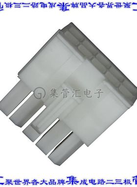 770580-1 矩形连接器外壳10POS插头2排4.14mm白色自由悬挂