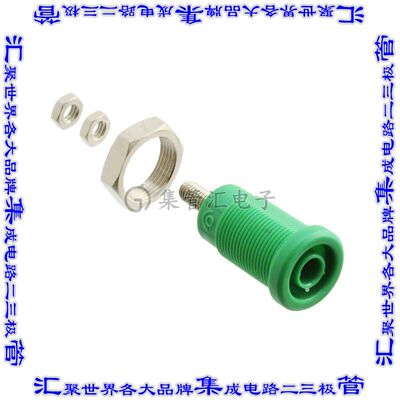 72930-5 接插件连接器CONN BANANA JACK THRD GREEN