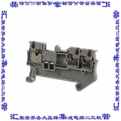 3208155 端子块连接器3POS馈通式3.5mm灰色14-26AWG