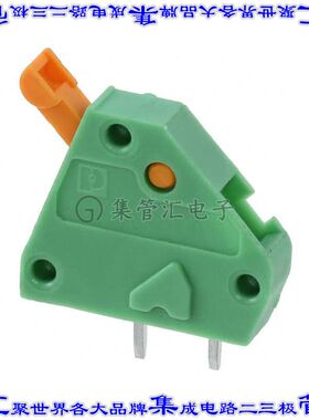 1705003 线对板连接器1POS接线端子通孔45角度带板