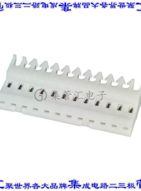 4-640621-2 矩形连接器12POS插座2.54mm母插口白色IDC锡自由悬挂
