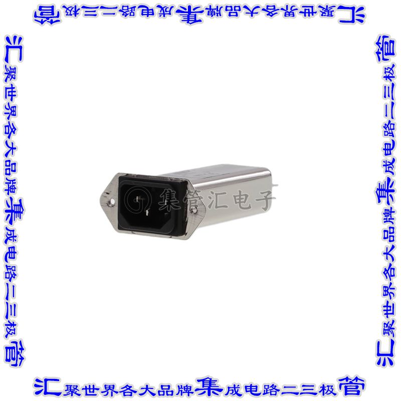 FN9255EMB-4-06 电源接入连接器3POS插座公型片状插脚IEC320-C14