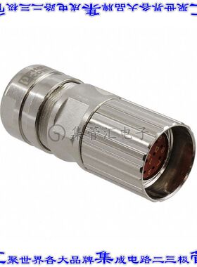 1607276 圆形连接器12POS插头外壳用于母插口银色自由悬挂底壳联