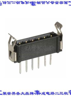 M80-7820442 针座连接器4POS接头2mm公形插针通孔直针镀金