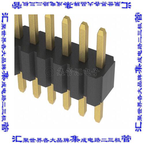 HPH1-B-07-UA 针座连接器7POS接头1.27mm公形插针通孔直针镀金
