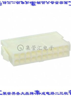 2-1969613-0 矩形连接器外壳20POS插头2排4.2mm公形引脚天然色面